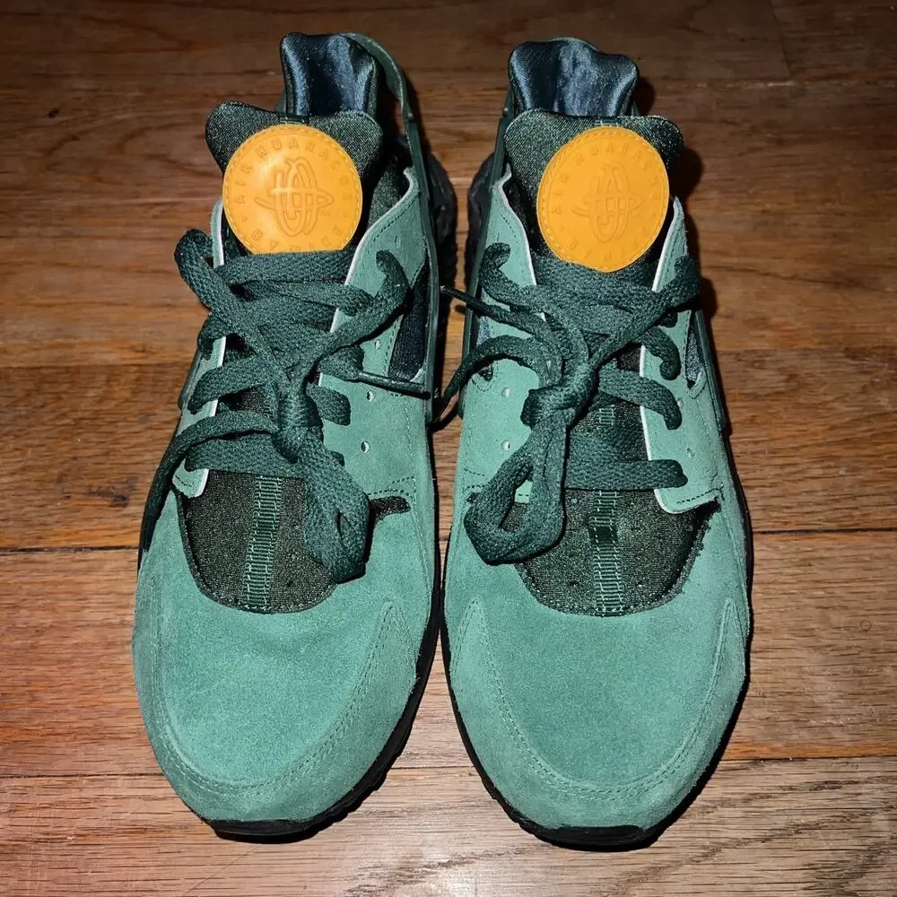 Nike ID By You x Unique Life Huarache Golden Forrest Green Women Sz. 10.5/Men 9